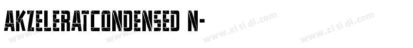 AkzeleratCondensed N字体转换